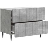  Noćni ormar Betonska siva 62 x 34,5 x 49,5 cm Konstruirano drvo | shoptok.hr