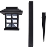 vidaXL Vanjska solarna LED lampa 12 kom sa šiljcima 8,6 x 8,6 x 38 cm | shoptok.hr