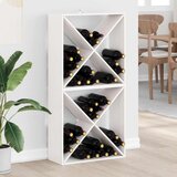  Stalak za vino 2 pcs Bijelo 62 x 25 x 62 cm Čvrsto borovo drvo | shoptok.hr