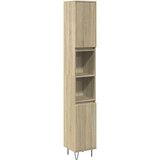 Maison Chic Kopalniška omarica - Kopalniški kabinet sonoma hrast 30x30x190 cm inženirski les, (21794737) Cene