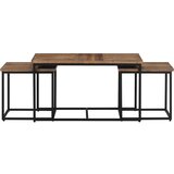 Furnova Komplet klubskih mizic 3-delni trdna tikovina, (21915761) | Shoptok.si