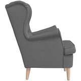  Fotelja tamnosiva 74x84x100 cm od tkanine | shoptok.hr