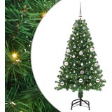 vidaXL Umestno božično drevo Zelena 150 cm PVC, jeklo in plastika, (5000066006) | Shoptok.si