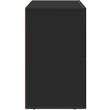 Strani šal Črna 80,5 x 35 x 59 cm Konstruiran les, (5000107715) | Shoptok.si