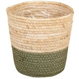 A.H.G. Ukrasna košara za biljke (Vanjska dimenzija (ø x V): 24 x 23 cm, prirodni materijali, Bež, Maslinasto zelena) | shoptok.hr