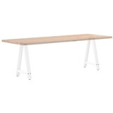  Noge za blagovaonski stol A-oblika 2 kom Bijele 60 x (72-73) cm Čelik | shoptok.hr