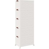 vidaXL Škatla za shranjevanje s kolesi 75 L 64x40x179 cm | Shoptok.si