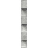 vidaXL Pregrada s knjižno omaro 6-nadstr. betonsko siva 70x24x193 cm | Shoptok.si