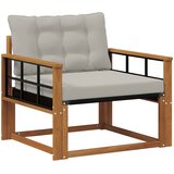  Set vanjskih sofa Čvrsto drvo akacije i Textilene Prirodna | shoptok.hr