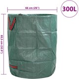  Vreće za otpad u vrtu 4 pcs Zelena 66 x 66 x 83,5 cm | shoptok.hr