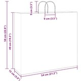  Papirnate vrećice 250 kom s ručkama plave 54x15x49 cm | shoptok.hr
