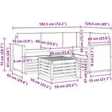  Set vanjskih sofa 5 kom. Prirodna i svjetlosiva Poliester | shoptok.hr