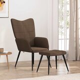  Stolica za opuštanje s osloncem za noge smeđa od tkanine | shoptok.hr
