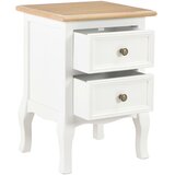  Noćni ormarić 2 kom bijeli 35 x 30 x 49 cm MDF | Eponuda.com