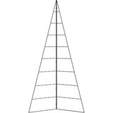 vidaXL Kovinska novoletna jelka za dekoracijo črna 210 cm | Shoptok.si