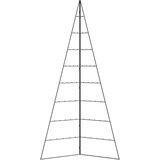 vidaXL Metalno ukrasno božićno drvce crno 210 cm | shoptok.hr