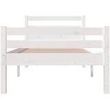  Okvir za krevet od masivnog drva bijeli 100 x 200 cm | shoptok.hr