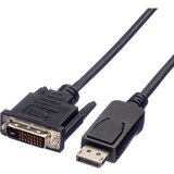 Value DisplayPort / DVI adapterski kabel DisplayPort vtič\, DVI-D 24+1-polni vtič 1.50 m črna 11.99.5608 zaščiten DisplayPort kabel, (20418858) cene