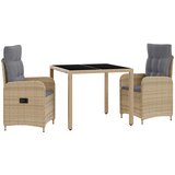 Vanjski set za objedovanje 3 pcs Bež i svijetlo siva Cijene