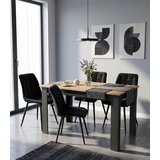  SPLIT stolica - crni baršun / crne noge x 3 | shoptok.hr