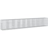 vidaXL Gabionska košara s pokrovom 900x100x150 cm pocinkano železo, (21413623) | Shoptok.si