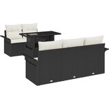  Sjedeća garnitura za vrt 6 kom. Crna [Sintetički]: Poli Ratan 251 x 179 x 85 cm | shoptok.hr