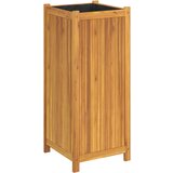 Maison Chic Vrtno cvetlično korito - Cvetlični Lonec s podlogo 42x42x100 cm akacijev les, (21790082) | Shoptok.si
