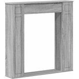  Okvir za kamin Siva Sonoma 100 x 20 x 100 cm Konstruirano drvo Slike