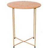 Kaemingk Pomoćni metalni stočić/ pastelno narandžasti/ 48cm | ePonuda.com