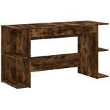 Maison Chic Pisalna miza - pisarniška miza - Računalniška miza dimljeni hrast 140x50x75 cm inženirski les, (21785380) Cene