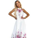 numoco basic Pleated satin maxi dress Numoco | shoptok.hr