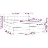  Krevet s oprugama i madracem ružičasti 200x200 cm baršunasti | shoptok.hr