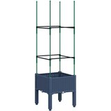  Vrtna sadilica s rešetkom plava siva 40 x 40 x 142,5 cm PP | Eponuda.com