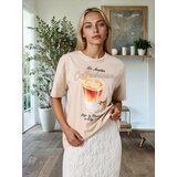 Sinsay Pamučna majica s printom | shoptok.hr