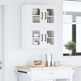  Zidni stakleni ormarić LUCCA 2 pcs Bijela 60 x 31 x 40 cm | Eponuda.ba
