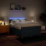 vidaXL Krevet s oprugama i madracem plavi 140x200 cm od tkanine | shoptok.hr