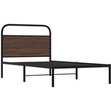  Posteljni okvir brez vzmetnice 107x203 cm rjavi hrast inž. les, (21607423) | Shoptok.si