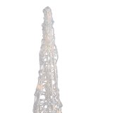 QAZQA božično drevo prozorno 60 cm vklj. led IP44 - coni u