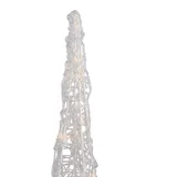 božično drevo prozorno 60 cm vklj. led IP44 - coni