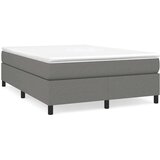  Box spring postelja z vzmetnico temno siva 140x200 cm blago, (20726675) | Shoptok.si