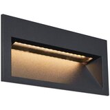 QAZQA Moderna vgradna stenska svetilka črna 16cm z LED IP65 - Mert | Shoptok.si