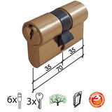 Dabel Cilindar za vrata CL2036 MAT MS 70 mm (35-35) 3K DBP1 (0106469)