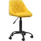 vidaXL Radna stolica - Uredska stolica boja senfa baršunasta | shoptok.hr