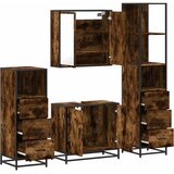  4-dijelni set kupaonskog namještaja boja hrasta drveni | shoptok.hr