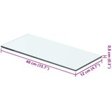  Ploča za police staklo prozirna 40 x 12 cm | shoptok.hr