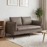 SOFA za dvije osobe Siva 188 x 81 x 89 cm Umjetna koža Cijene
