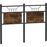  Uzglavlje dimljena boja hrasta 120 cm konstruirano drvo i čelik | shoptok.hr