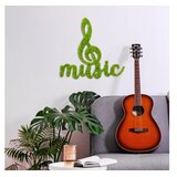WALLXPERT Zidna dekoracija Mahovina - Muzika, 50 x 52 cm, Svijetlo zelena | Eponuda.ba