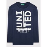 United Colors Of Benetton Bluza 3VTEC15B7 Mornarsko modra Regular Fit | Shoptok.si