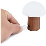 Gingko Bijela/u tamnoj prirodnoj boji LED stolna lampa (visina 7 cm) Alice Mushroom – | shoptok.hr